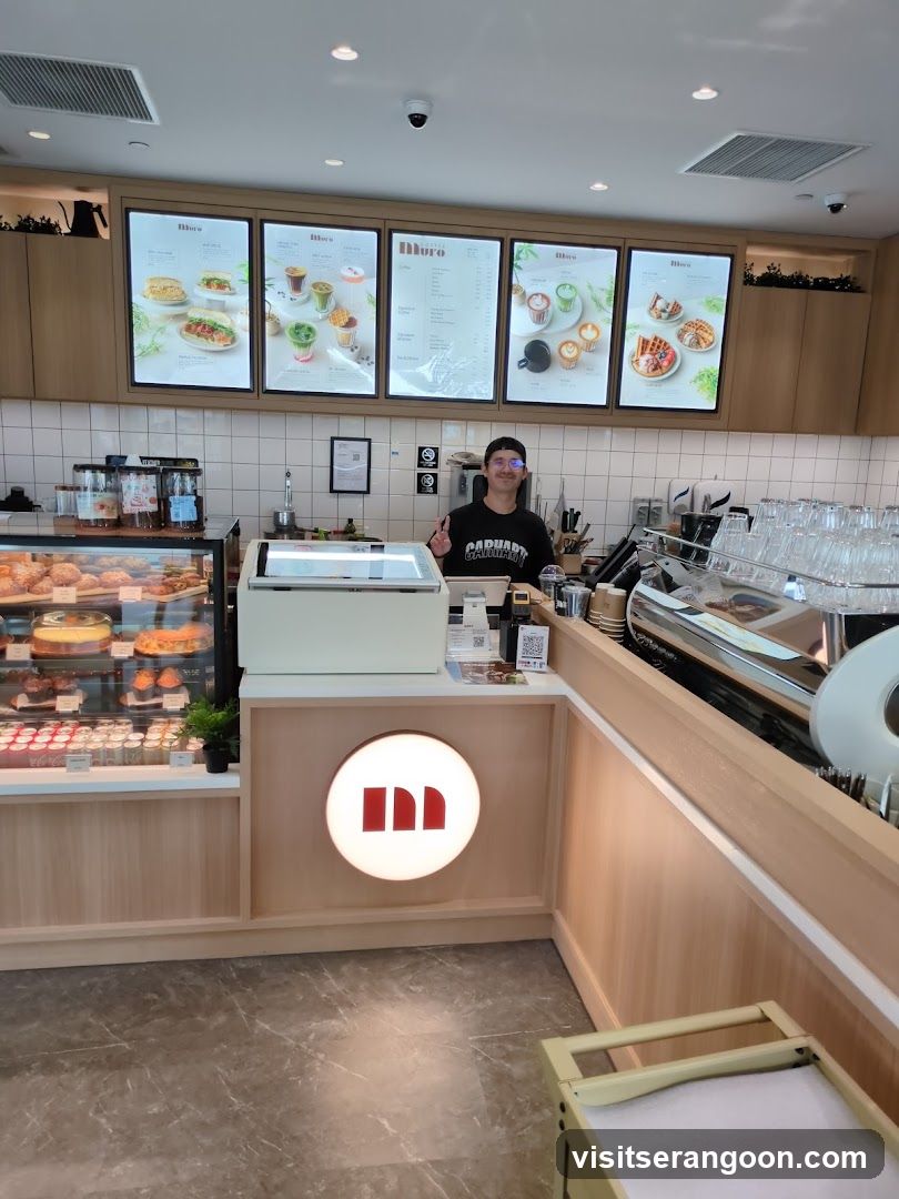Cafe Counter with Menu Displays