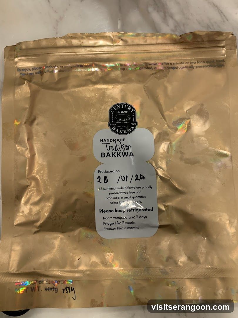Handmade Bakkwaa Packaging