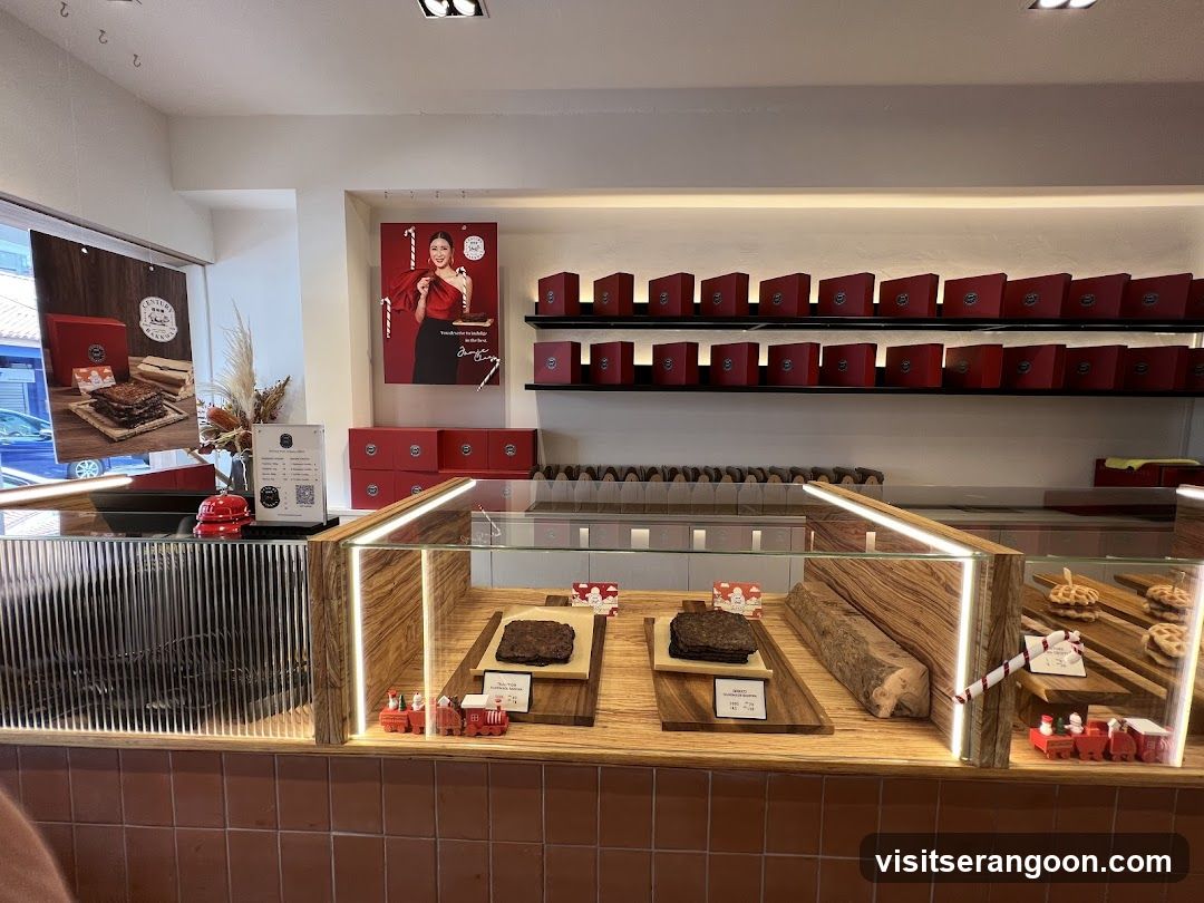 Interior of a bakery or confectionery shop