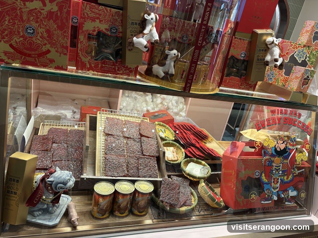 Display Case with Traditional Chinese Products