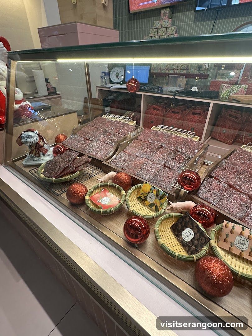 Display Case with Food Items