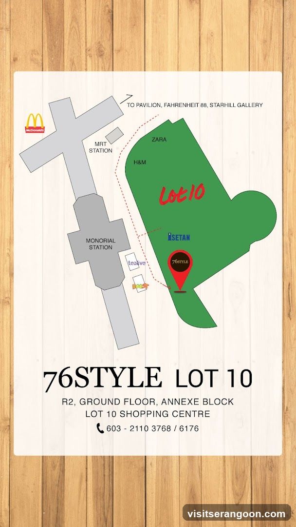 Map of Lot 10 Shopping Centre