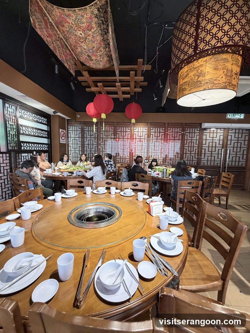 Restaurant Interior with Diners