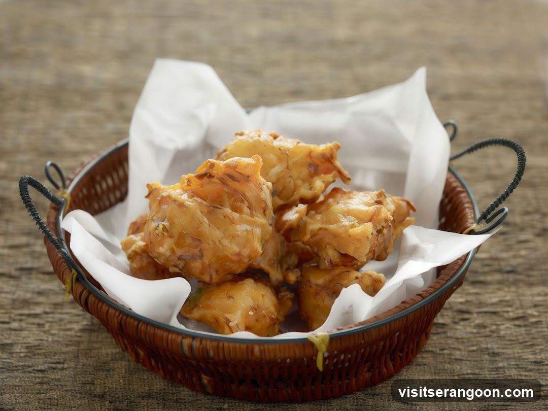 Fried Snacks in a Basket