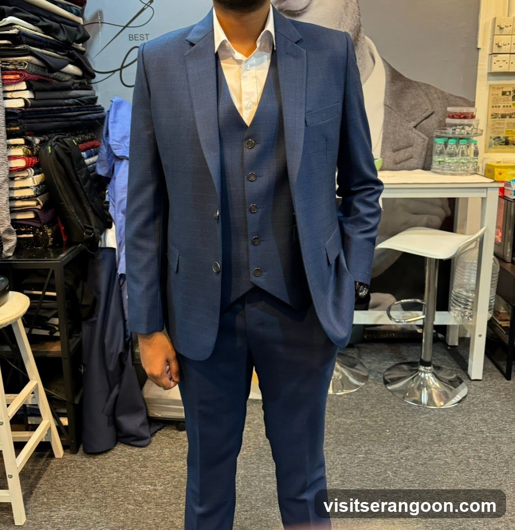 Man in a blue suit