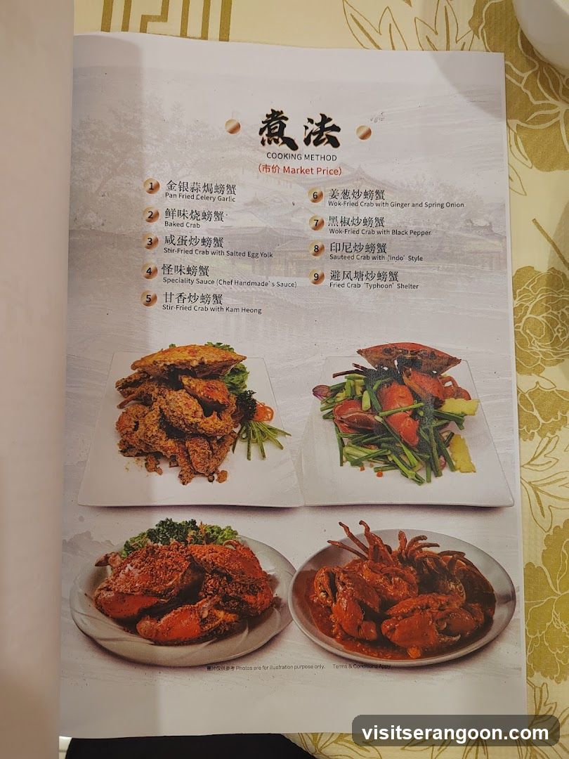 Cooking Method Menu
