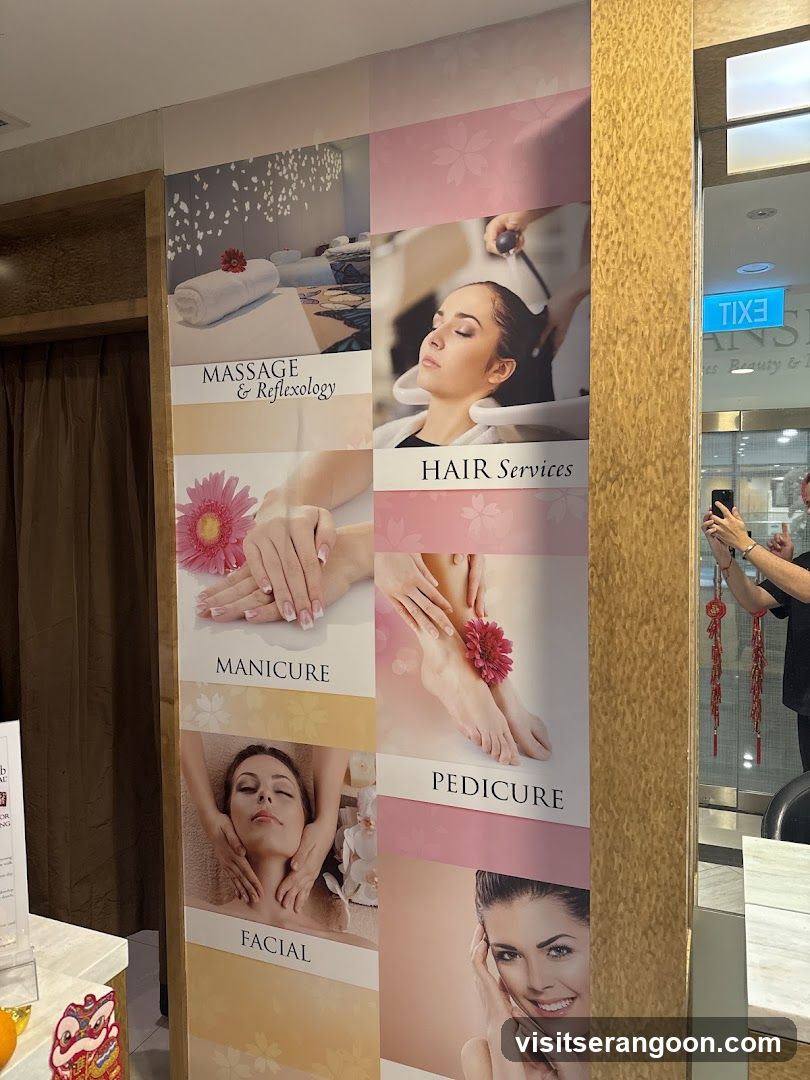 Beauty and Wellness Services Display