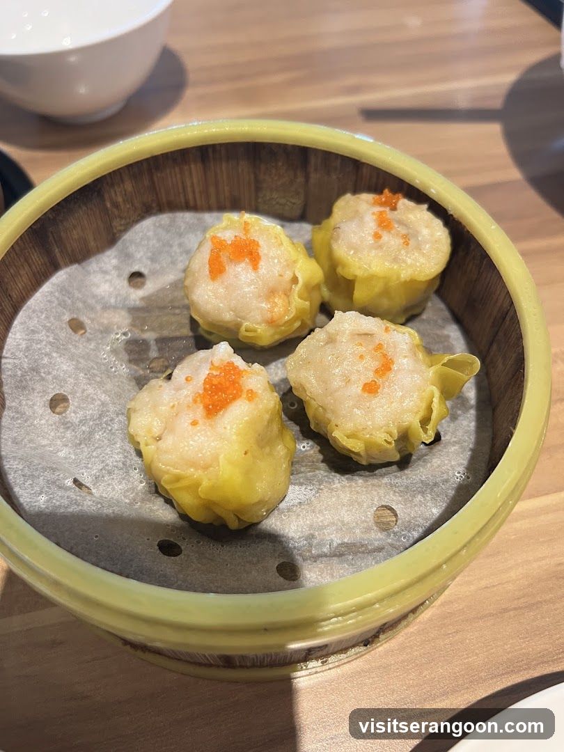 Steamed Dumplings in Bamboo Basket