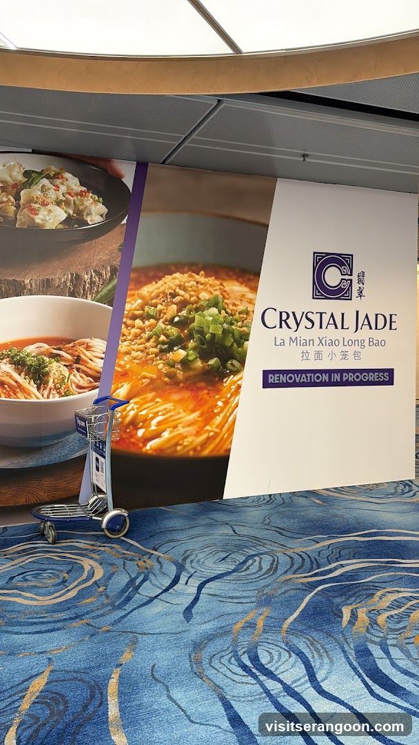 Crystal Jade Restaurant Renovation Sign