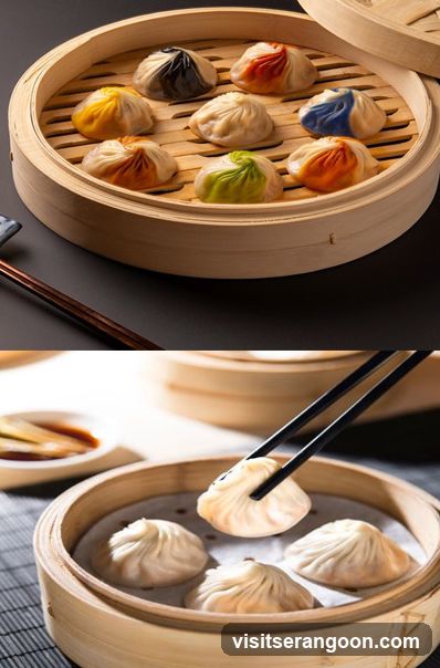 Steamed Dumplings in Bamboo Basket