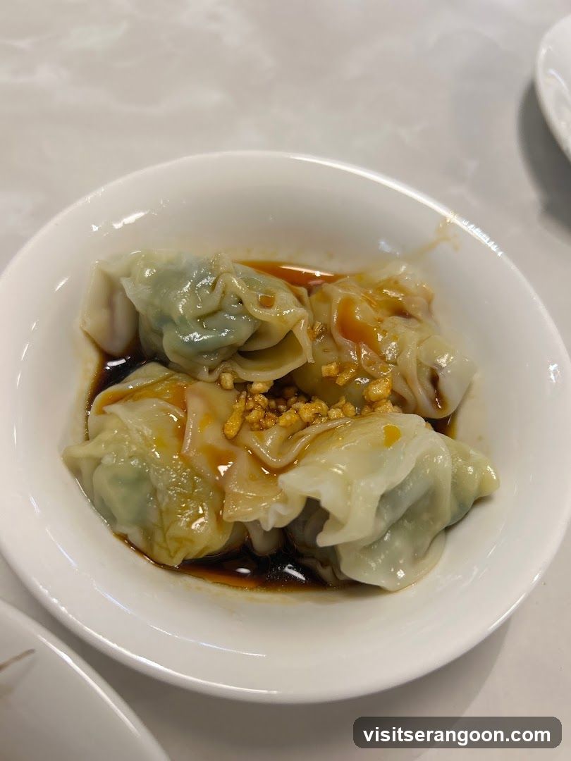 Dumplings with Sauce and Garlic