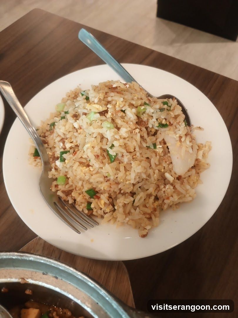 Fried Rice with Chicken and Scallions