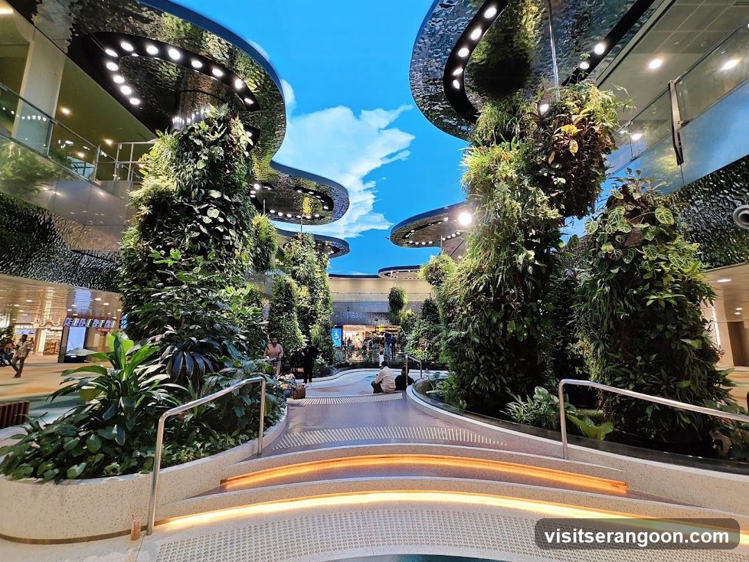 Indoor Green Space with Vertical Gardens