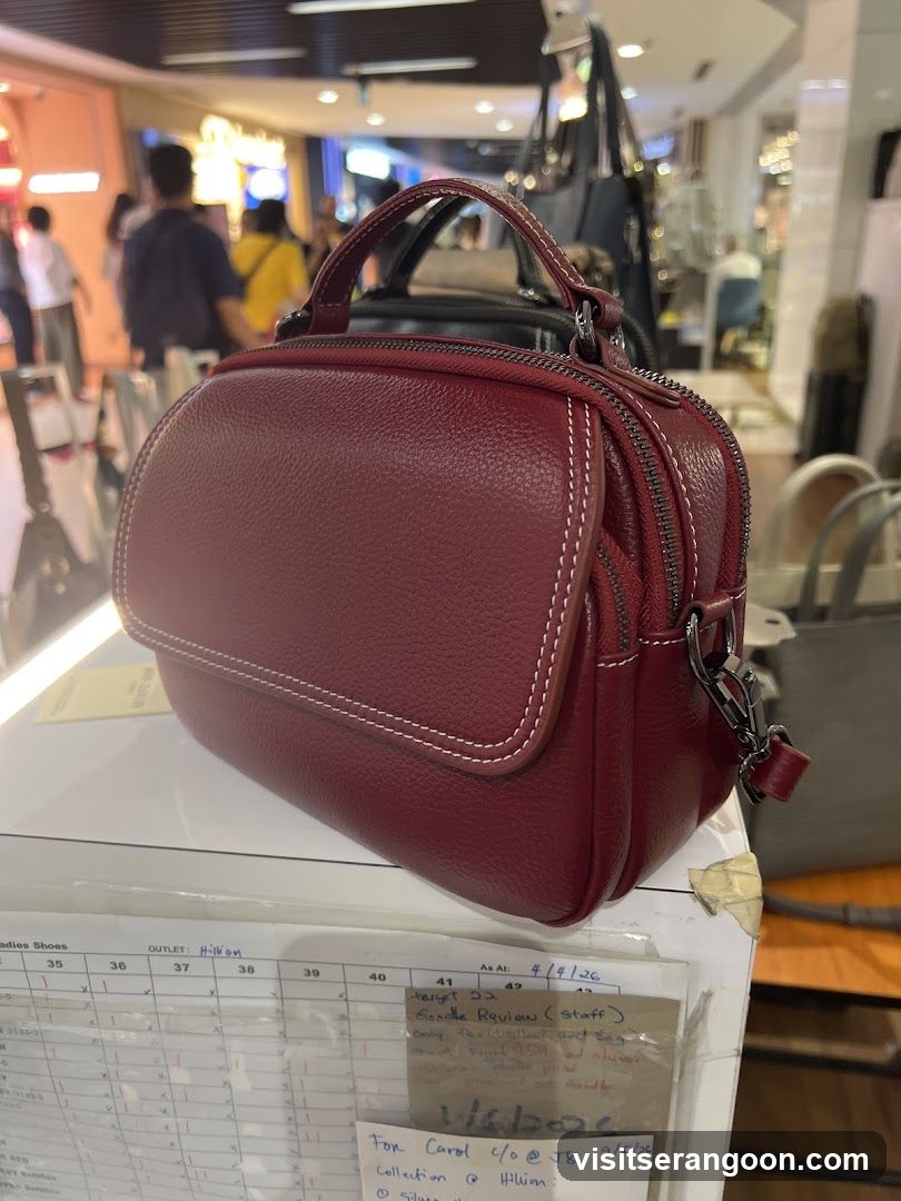 Red Handbag Display