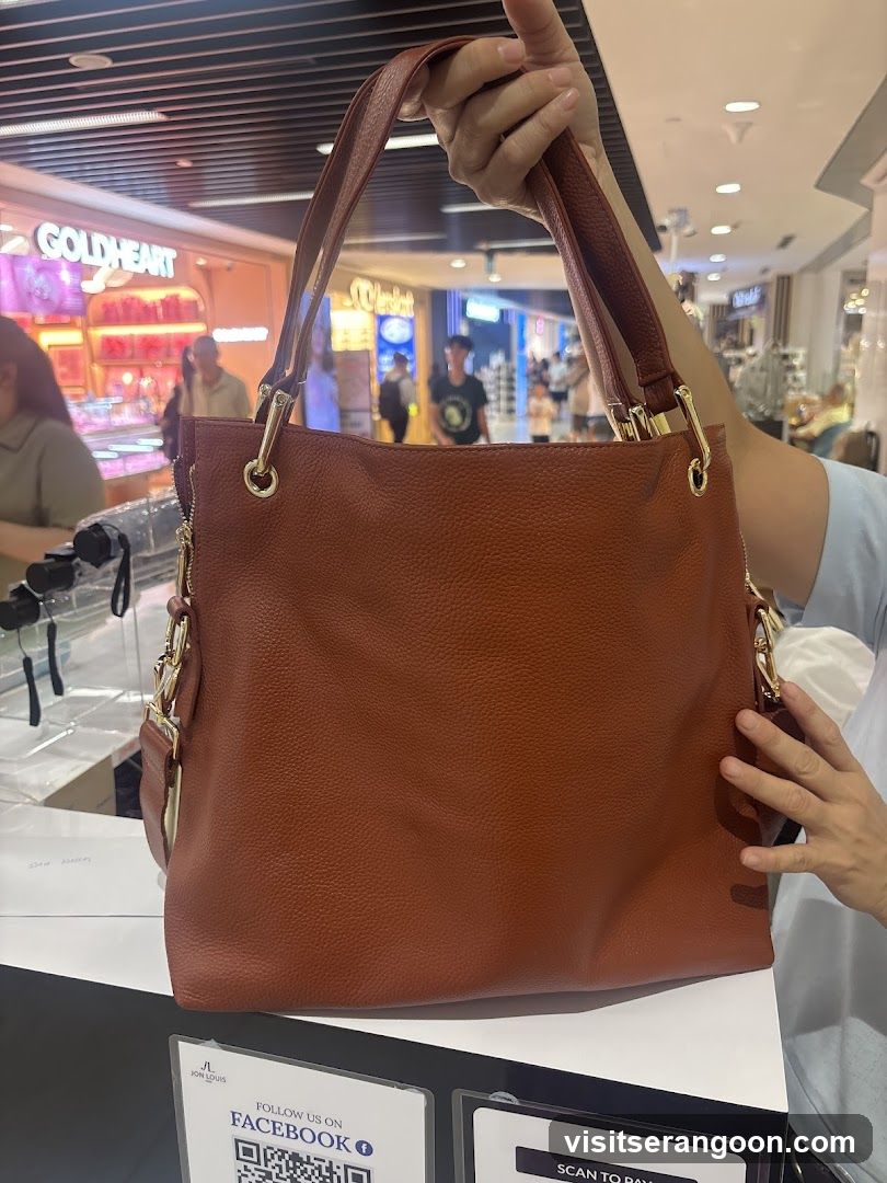 Brown Handbag Display