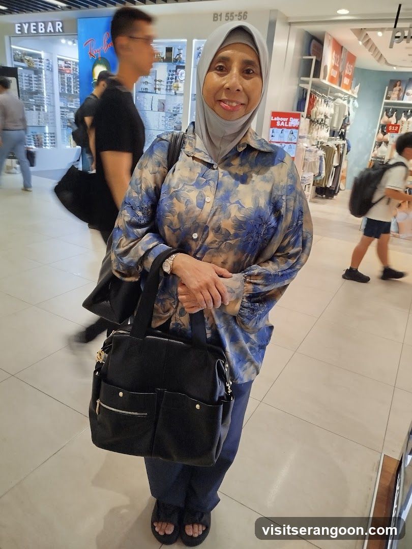 Woman in Shopping Mall Interior