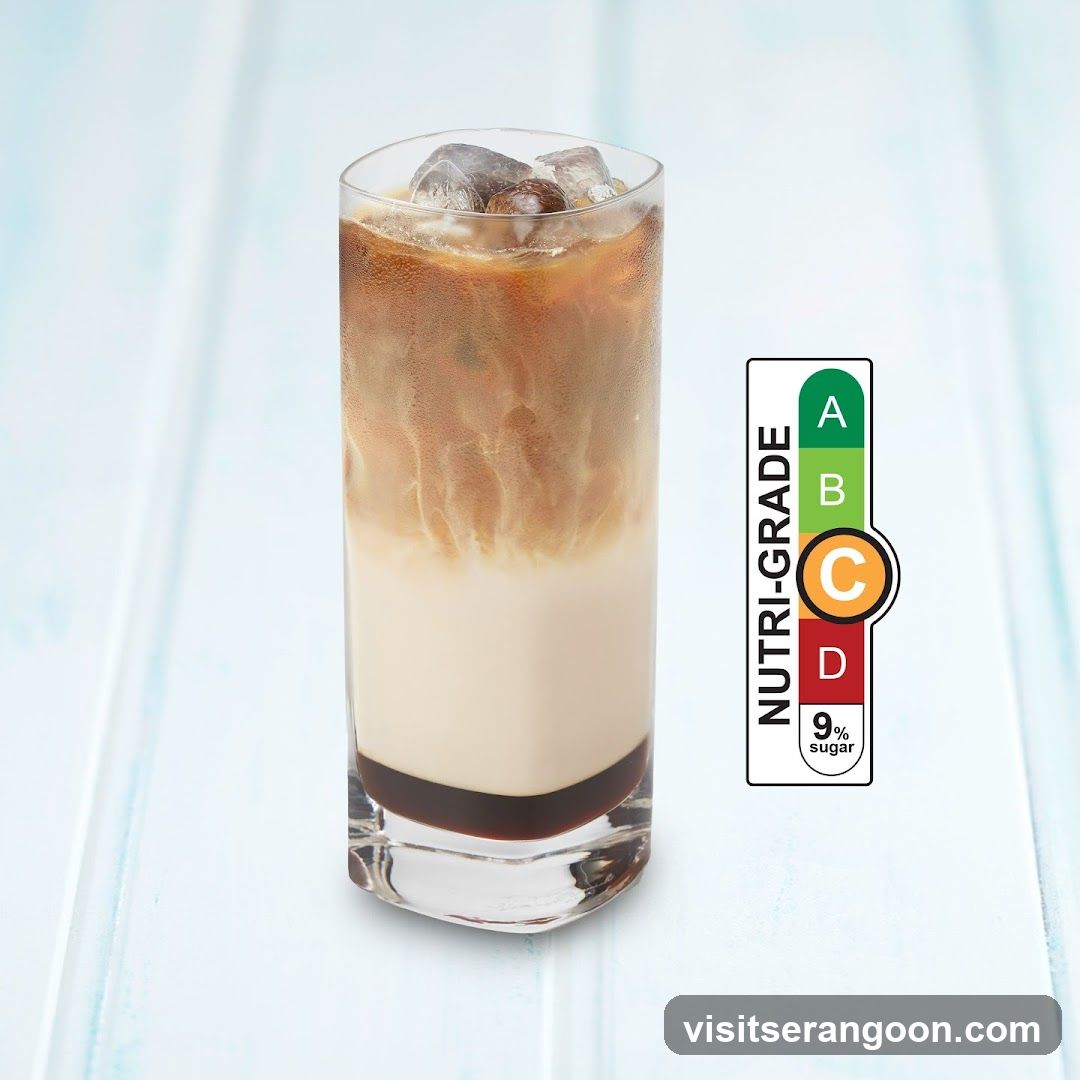 Iced Coffee with Nutri-Grade Label