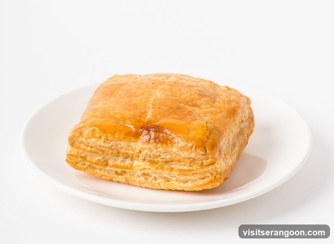 Golden Puff Pastry Square