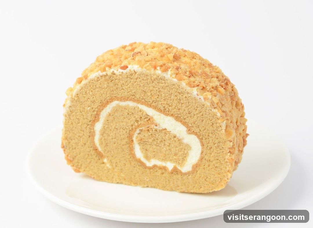 Coffee Swiss Roll Cake