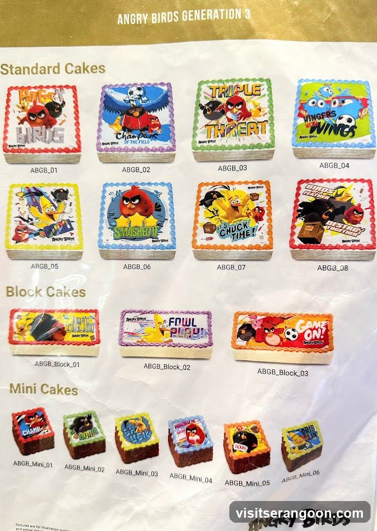 Angry Birds Generation 3 Cakes