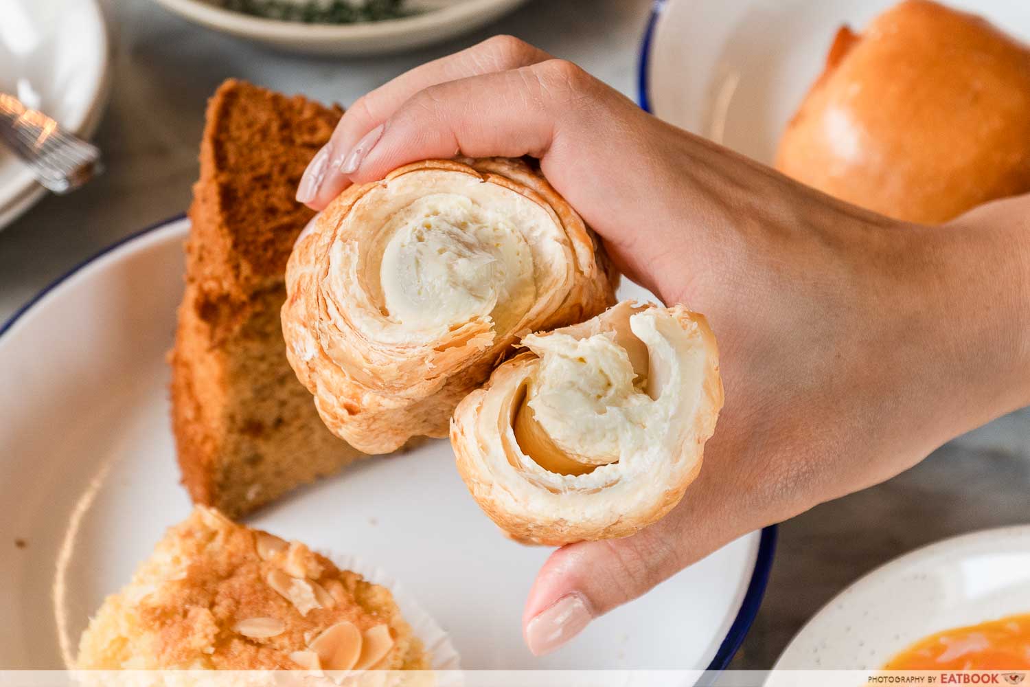 Chin Mee Chin cream horn pastry, available at the NEX Serangoon opening