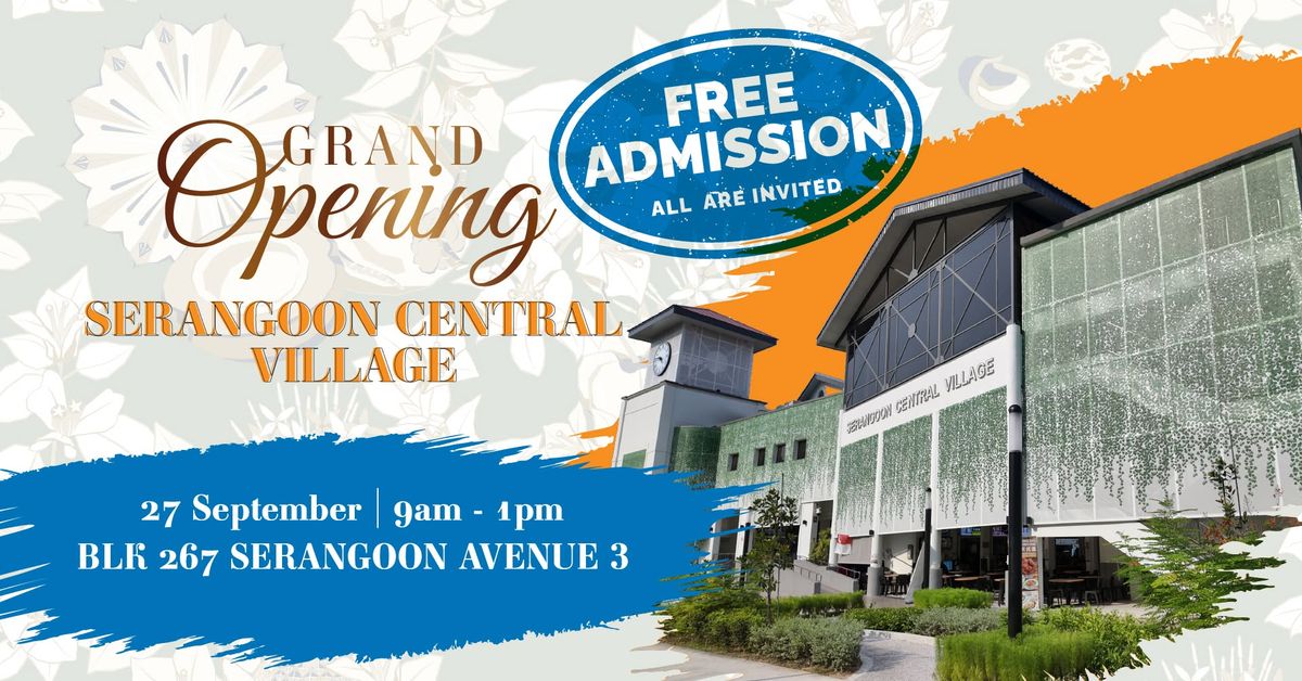 Serangoon Central Village opens 27 September at Block 267