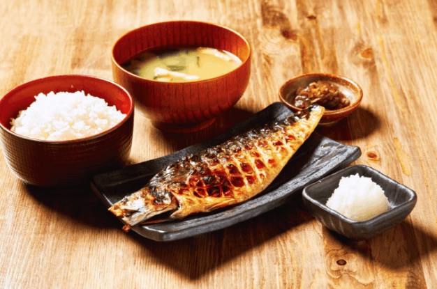 Saba Bunka Boshi grilled mackerel set at Charcoal Grill Shinpachi, NEX Serangoon